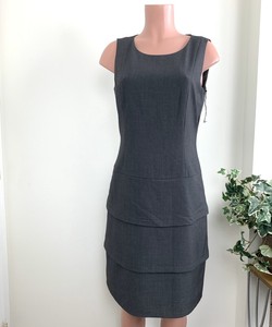 calvin klein grey sheath dress