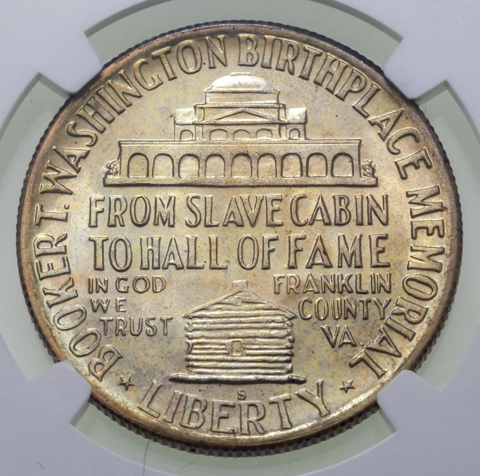 1951-S 50C Booker T. Washington Commemorative Half Dollar NGC MS-67 - Image 3 of 4