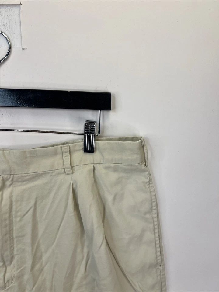 Pantalones Cortos de Golf Bobby Jones Adulto 38 Para Hombre Plisados Caqui Marrón Algodón Tencel A56 Foto 3 de 4