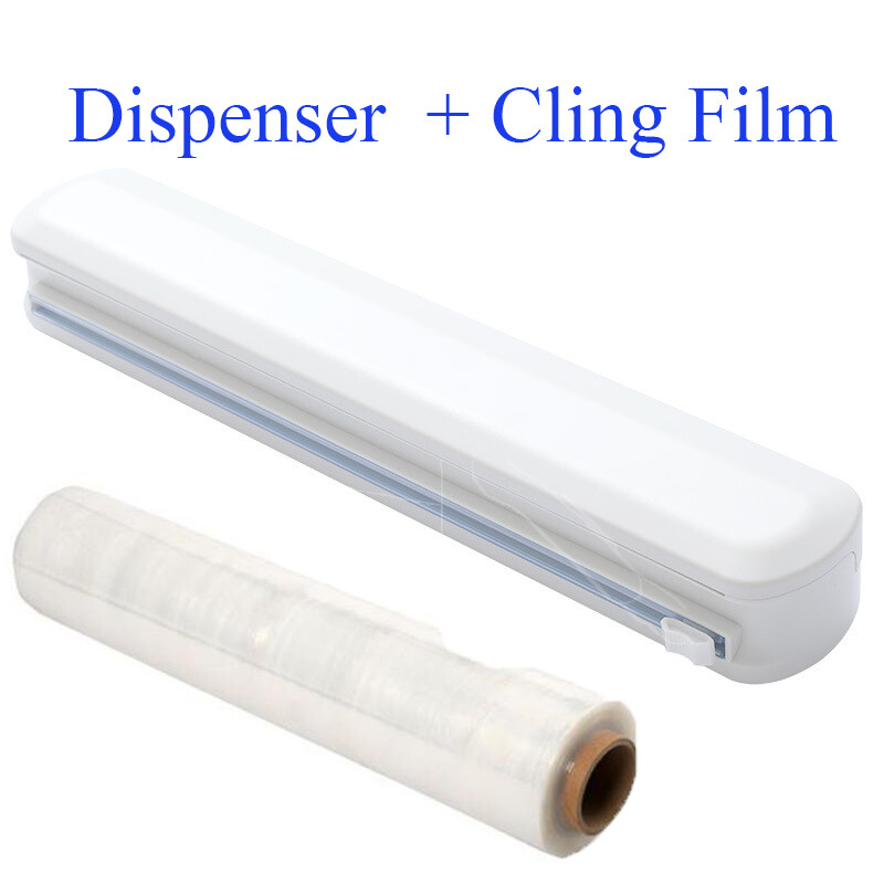 Dispenser Cling film Wrap Cutter Safely Cuts Aluminium Foil Baking