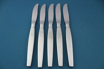 Oneida Community FROSTFIRE Small Dinner Knives Hollow (Set of 5) HTF 8''