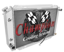 1980 - 1988 Ford Thunderbird 3 Row Advanced Champion Aluminum Radiator W 16 Fan 1980 - 1988 Ford Thunderbird 3 Row Advanced Champion Aluminum Radiator W 16 Fan