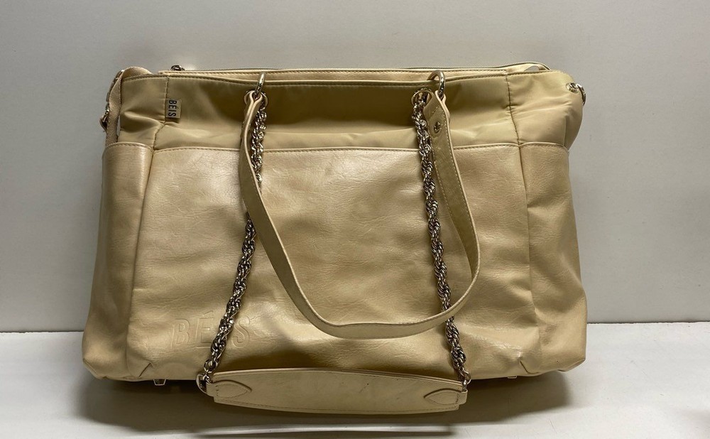 REIS Beige Nylon The Diaper Large Tote Bag