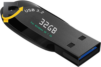 32 GB Bootable Windows 10&11 USB Driver 3.2Gen For Reinstall Windows Reset New