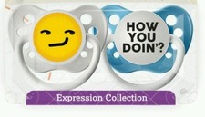 Expression Pacifier Baby Orthodontic Silicone How you Doin' Size 0-6mo