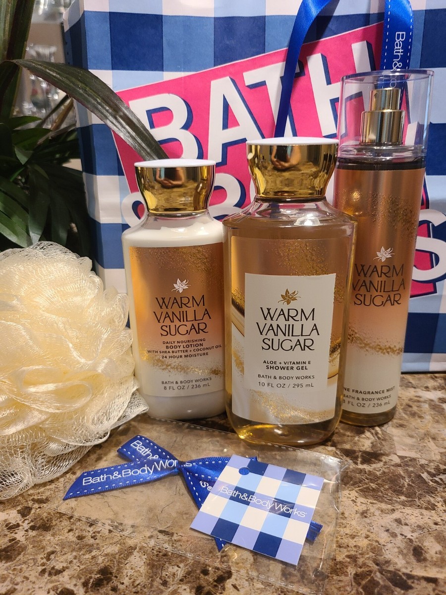 Warm Vanilla Sugar by Bath & Body Works Gift Set Mist/Gel