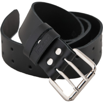 Gürtel Echtleder Schnallengürtel Leder 120x4cm Schwarz Hosengürtel Stahlschnalle