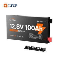 LiTime 12V 100Ah Slim LiFePO4 Lithium Battery-2.36" Ultra-Thin Design For RV UPS