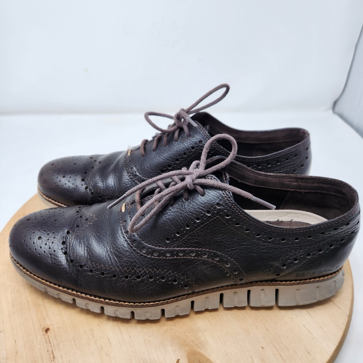 Cole Haan Zerogrand Wingtip Oxford C25273 Brown Leather Dress Shoes Mens‎ 8M Cole Haan - Mens Zerogrand Wingtip Oxford Shoes – Dress Code main image 4