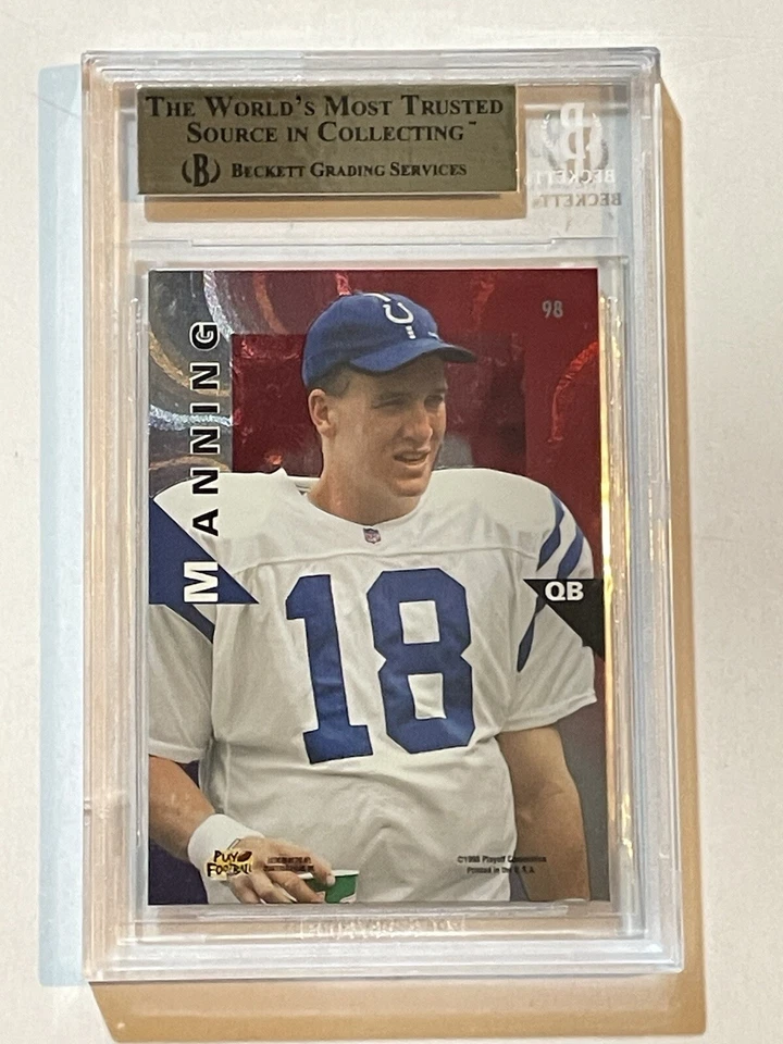 1998 Peyton Manning ROOKIE Playoff Momentum Red #98 BGS 9.5 Pop 12 - Image 3 of 3
