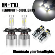 FITS VAUXHALL VIVARO 2001-2014 Headlight LED Kit set 2x H4 Bulbs PURE WHITE+501