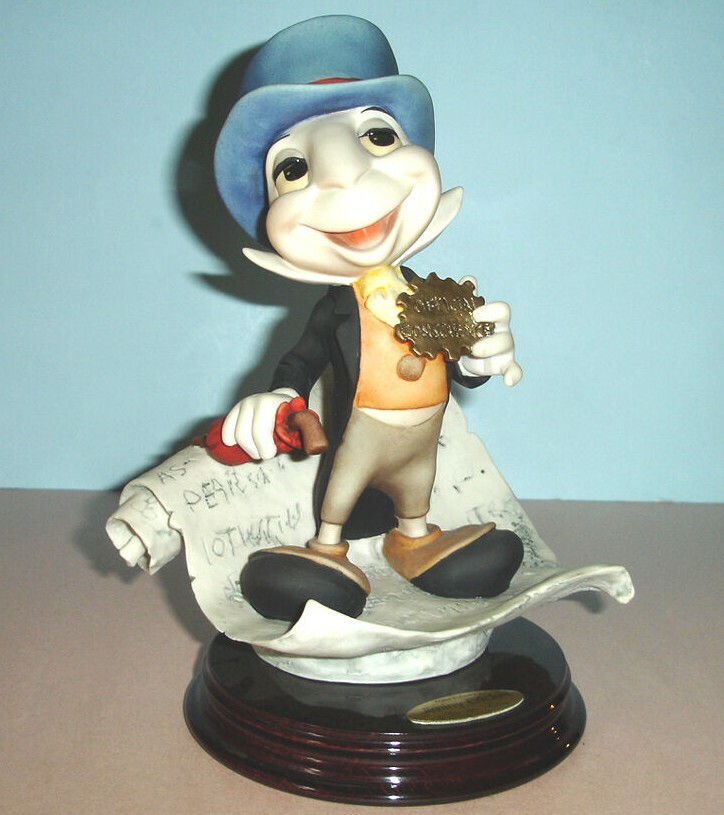 Giuseppe Armani Jiminy Cricket Disney Pinocchio Figurine 8.5