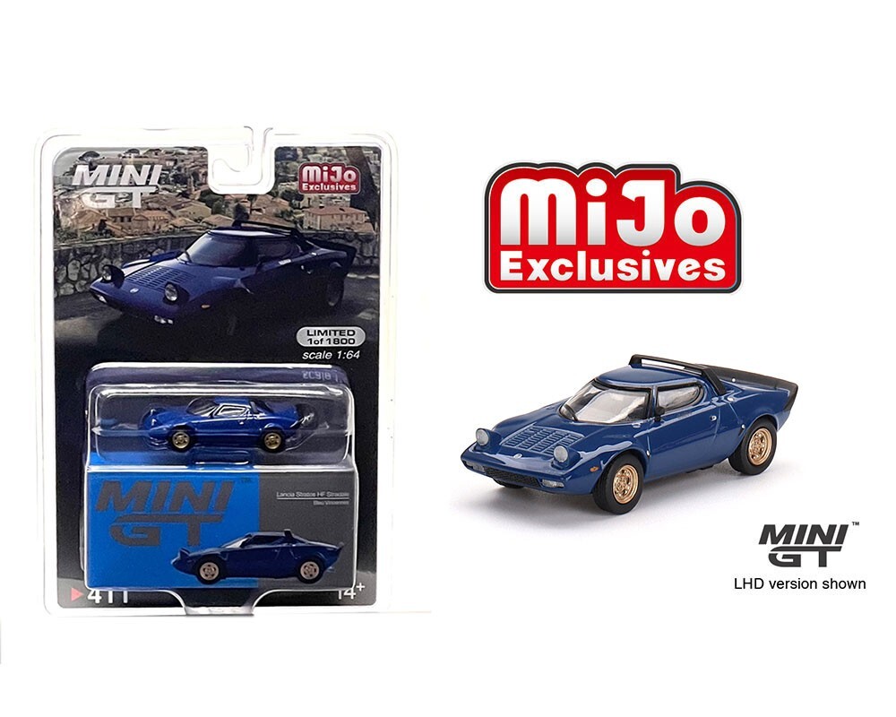 ￼LANCIA STRATOS 1/64 3台セット➕缶コーヒー付録ミニカー１台 Mini GT 1:64 Lancia Stratos HF Stradale Bleu Vincennes Diecast Car