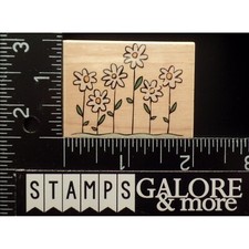 Hero Arts Rubber Stamps D2397 ROW OF PERKY FLOWERS GARDEN DAISIES DAISY 2312