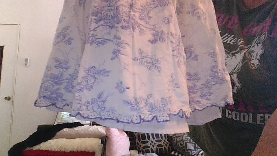 Biscotti Collezioni Size 5 Adorable Blue Roses & Polka Dots/White Ruffled Dress - Image 4 of 4