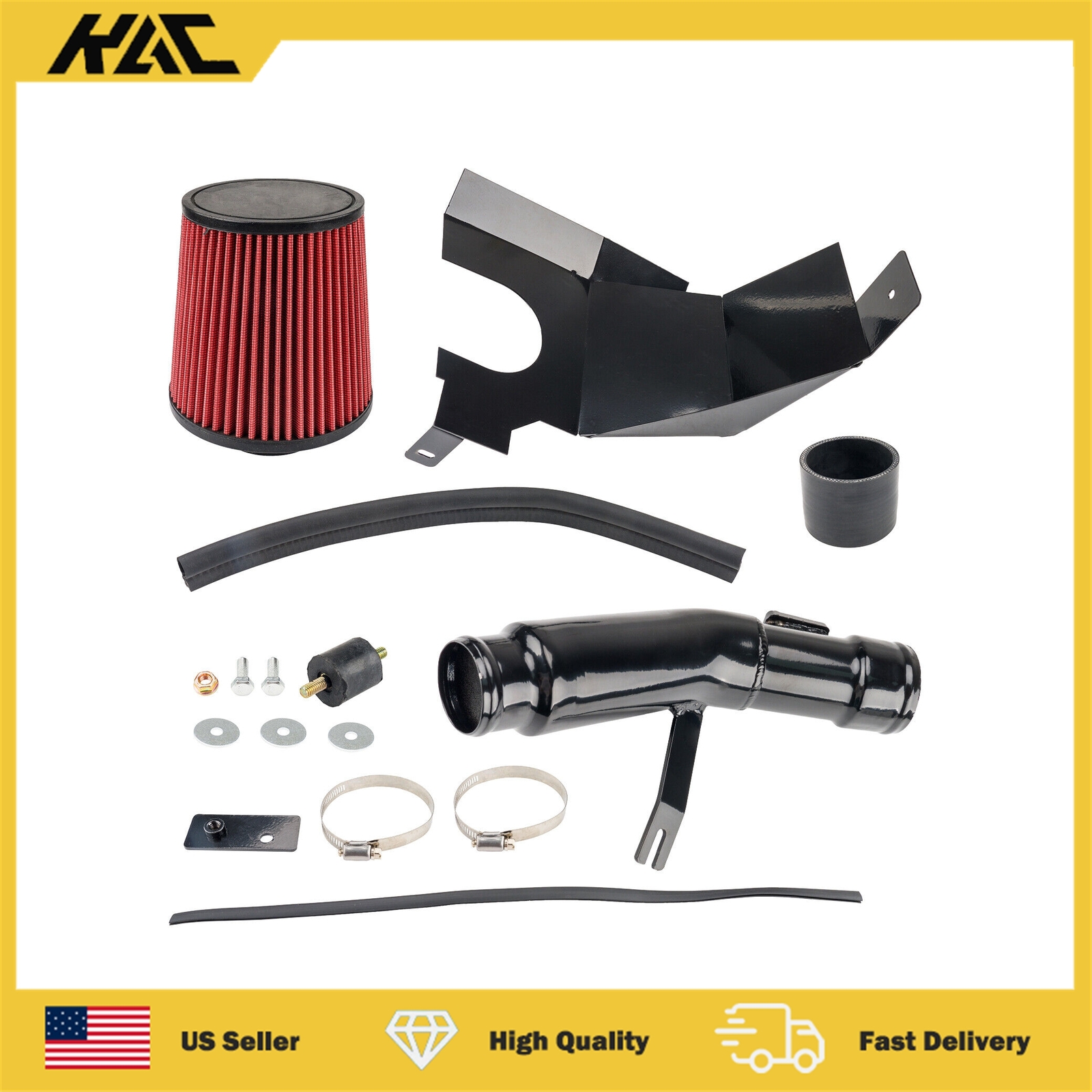 Aluminum Short Ram Cold Air Intake Kit for Honda Civic L4 1.5L 2016-2021