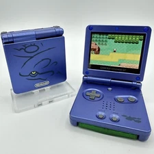 Gameboy Advance SP AGS-001 or IPS Kyogre Blue Pokemon *Glass Lens & New Battery*