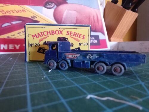 Matchbox Moko Lesney 20 ERF 'Ever Ready' Truck W/Grey Wheels and Repro Box - Picture 1 of 8
