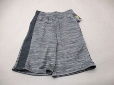 NWT Champion Size M 8-10 Boys Gray Stretch Waist Pocket Running Shorts 597