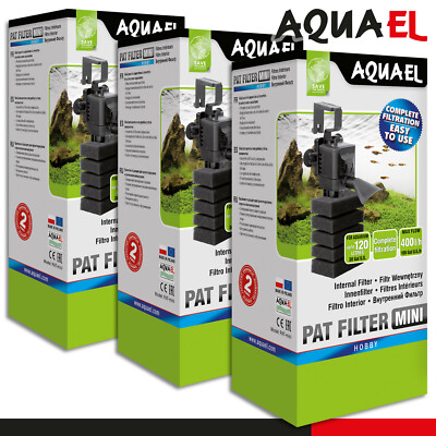 Aquael 3 x Pat Mini Miniaturturbinenfilter für kleine Süßwasseraquarien