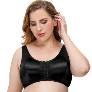Satin Soft Cup Full Figure Comfort Bra Front Closure Minimiser Bras Plus Size | eBay