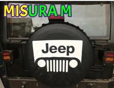 Copri Ruota di Scorta NUOVO FUORISTRADA LOGO JEEP MISURA M WRANGLER RENEGADE 4X4