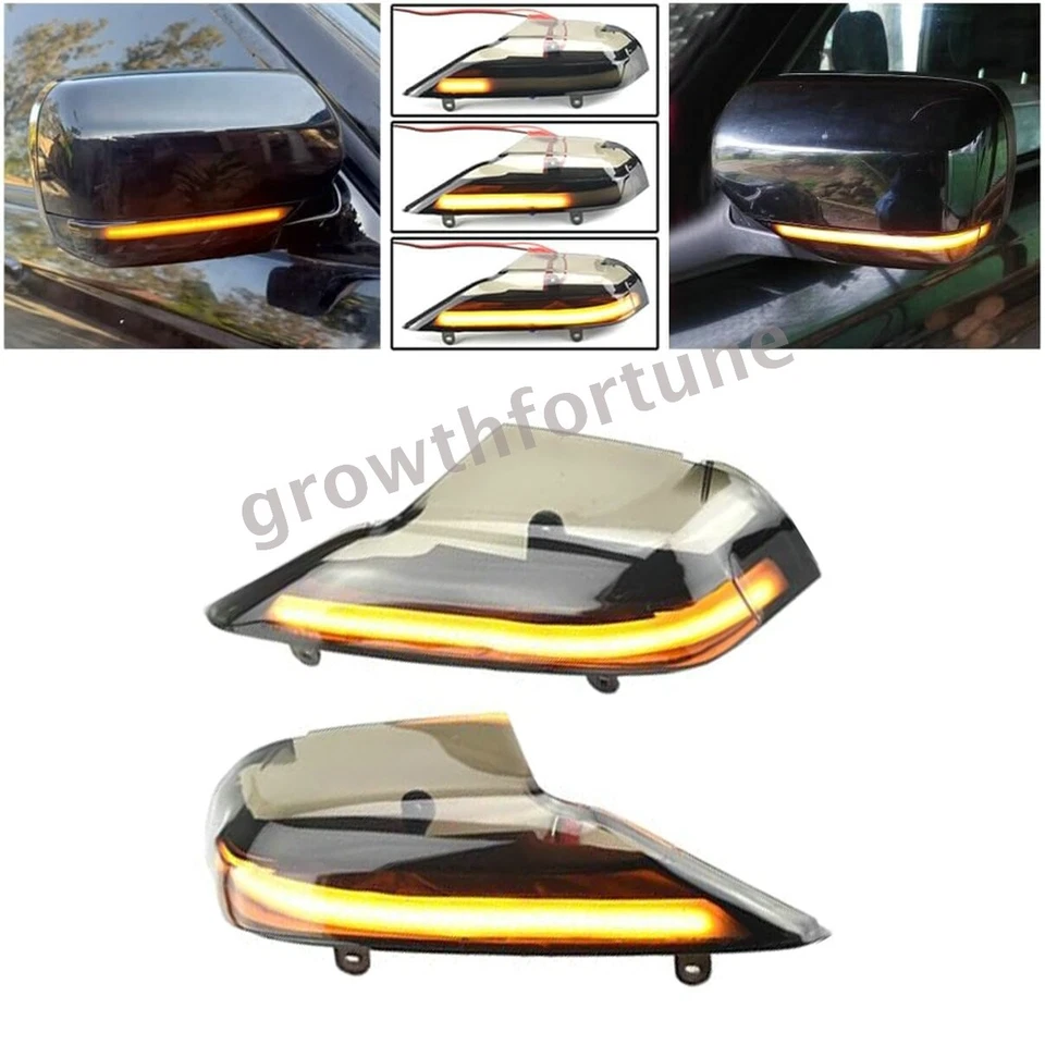 Pair Rearview Sequential LED Turn Signal Light For 03-08 Subaru Forester Outback - Image 2 of 4