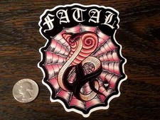 FATAL CREW King Cobra Snake Sticker Car Window Decal West Coast Tattoo Skin Ink