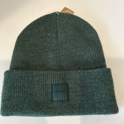 Victoria\'s Secret Pink Rib Knit Beanie Dark Green Ladies Winter Outdoors VICTORIAS SECRET KNIT WINTER COLORBLOCK SHINE LOGO BEANIE  main image 4