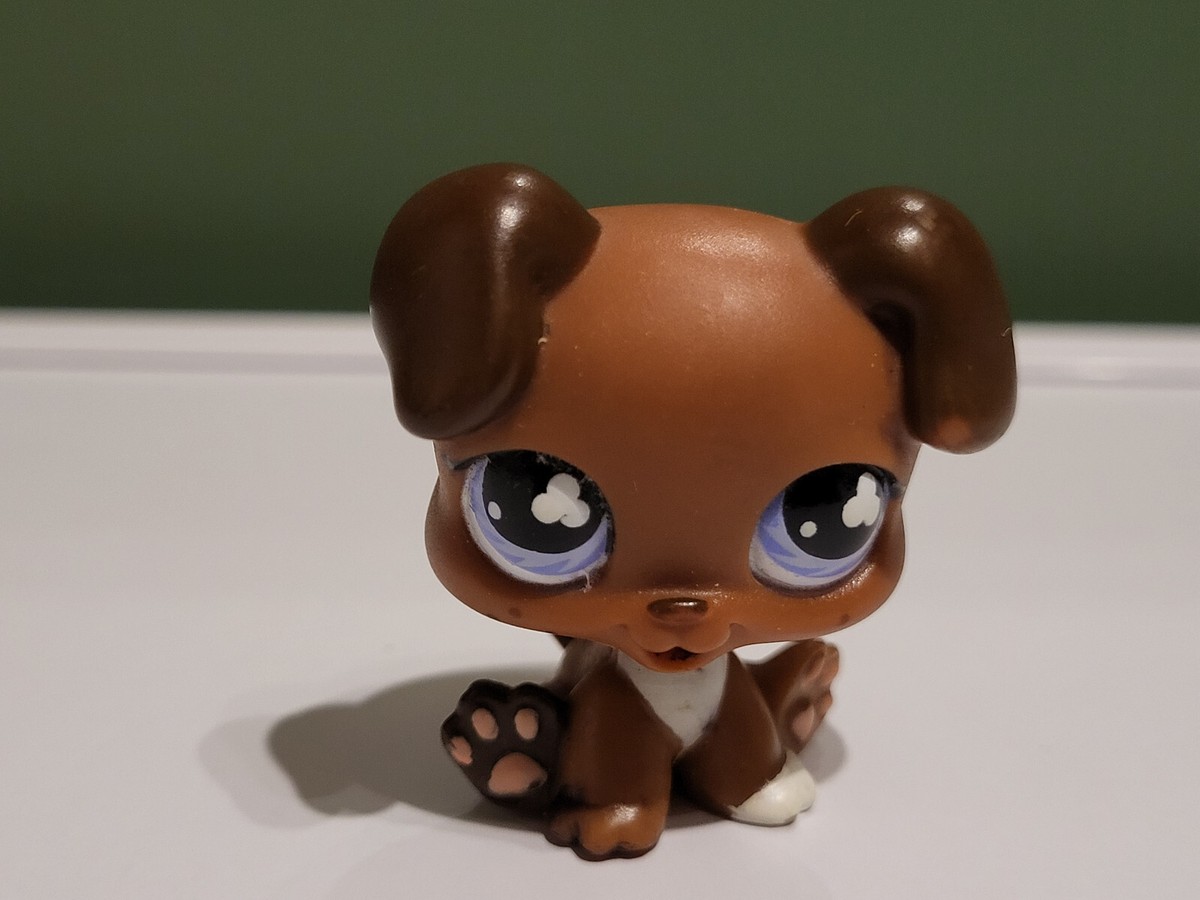 HASBRO LPS PETSHOP / Littlest Pet shop CHIEN BOBTAIL Marron - Dog Fleur # 678 EUR 6,98 - FR