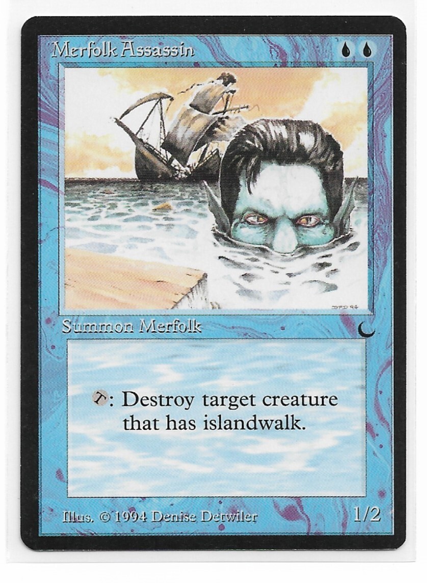 Magic the Gathering ~ MTG ~ 1x Merfolk Assassin ~  M/NM ~ THE DARK