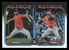 BLAIR HENLEY SHAWN DUBIN RC Rainbow Foil Debut 2024 Topps Update US252 Astros