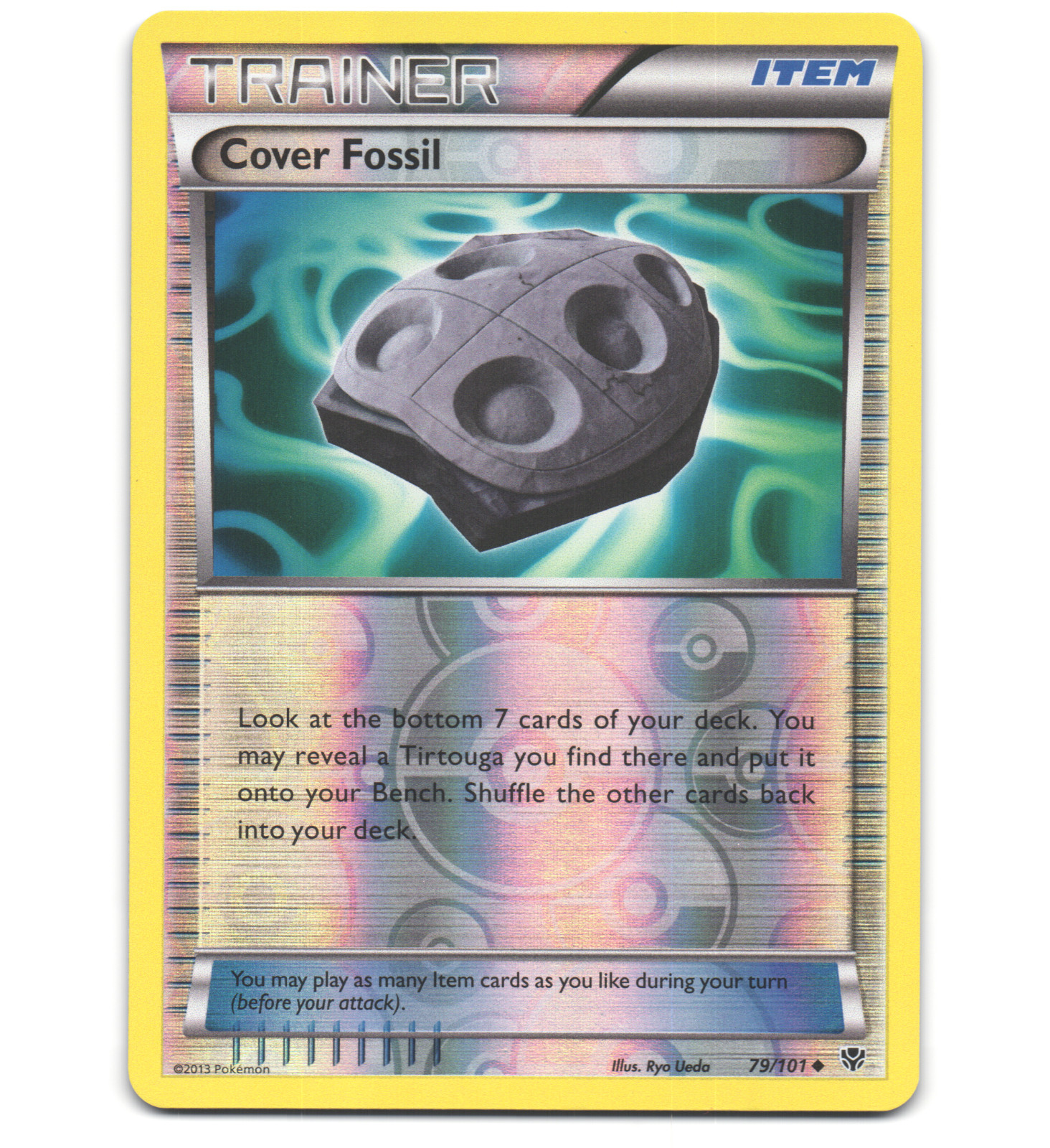 Pokemon 2013 Near Mint NM Cover Fossil 79/101 Plasma Blast REVERSE Card