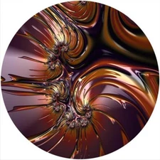 Slipmat Slip Mat Felt for any 12" Turntable LP DJ Vinyl Record Player FRACTAL 6