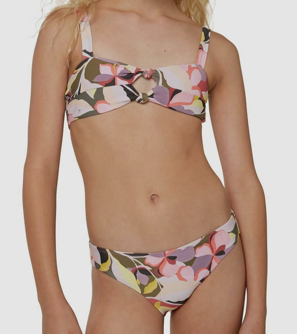 Size 12 Girls Floral Bikini Bathing Suit Swim SO Brand NWT