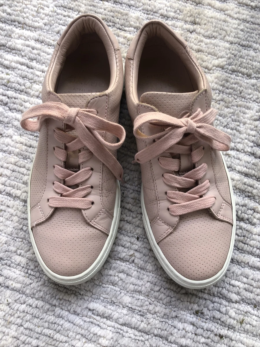 Blush clearance leather sneakers