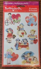 Vintage American Greetings Stickety-Doo-Da Valentines Day Stickers Retro