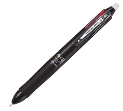 Pilot Tintenroller Frixion 4 ,schwarz, 4-Farb-Tintenroller Vierfarbschreiber