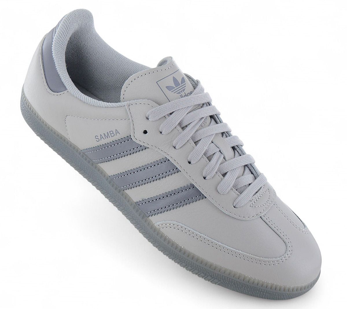 adidas Originals SAMBA Leather OG Herren Sneaker Leder Grau