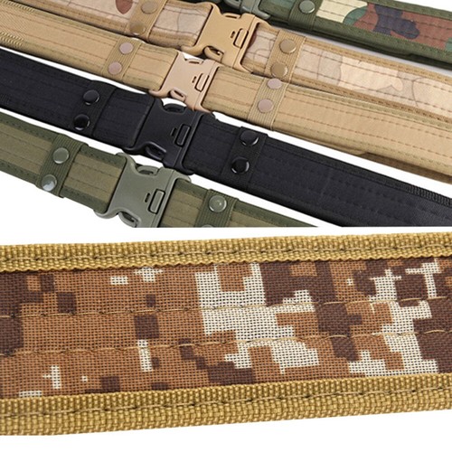 Army Combat Belt Men Military Canvas Waistband Outdoor Camouflage Waist Strap ⚝ - Picture 7 of 26