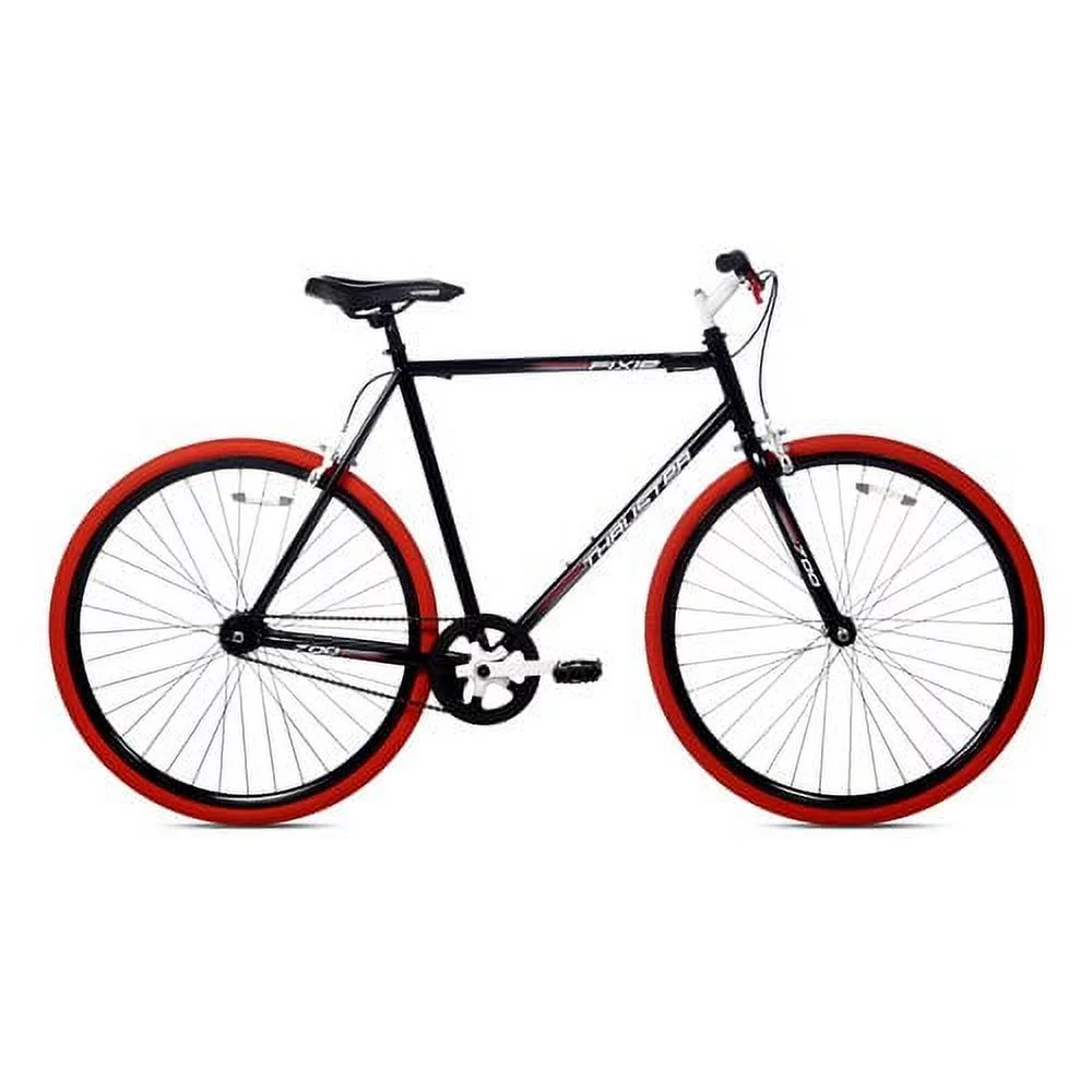 700C Kent Thruster Fixie Men'S Bike, Adult, Ages 13+, Black/Red