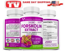 100 PURE FORSKOLIN EXTRACT FOR 3400mg WEIGHT LOSS Slim Maximum STRENGTH Pills