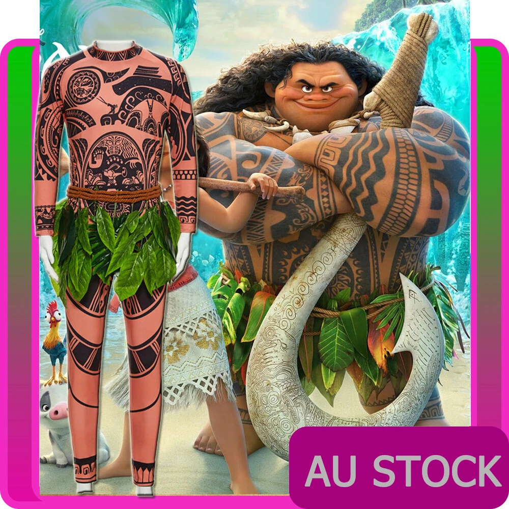 Girls Adult Costume Moana Princess Fancy Dress Cosplay Deluxe