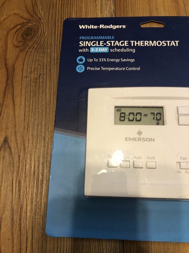 White-Rodgers Emerson P150, 5+2 Programmable, Single Stage Thermostat NEW in Box - Picture 4 of 13