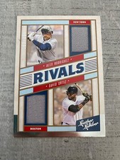 2019 Leather & Lumber Rivals Materials 133/199 David Ortiz Alex Rodriguez patch⚾
