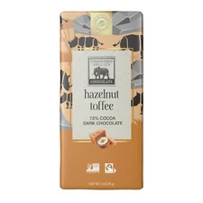 Endangered Species Natural Dark Hazelnut Toffee Bars 3 Oz Pack Of 4
