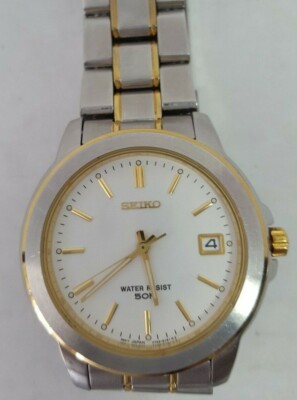SEIKO Silver and Gold toned watch Water Resistant to 50 M Seiko Women main image 4
