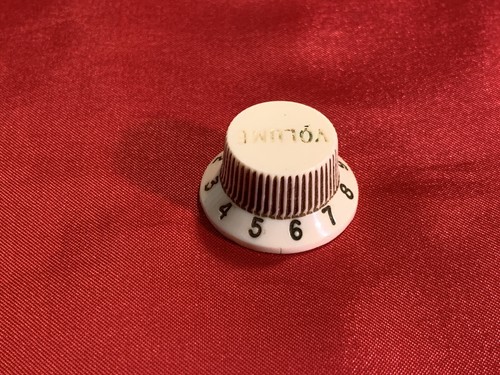 USA Fender Stratocaster Guitar Volume Knob White 1970s Part - Picture 2 of 7