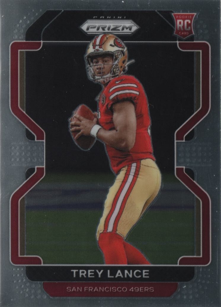 TREY LANCE 2021 PANINI PRIZM FOOTBALL ROOKIE BASE 49ERS #333 RC
