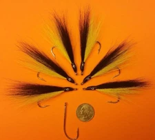 STRIPED BASS (STRIPER) SALTWATER TEASERS 5/0 BUCKTAIL DEER TAIL HAIR FLIES JIGS